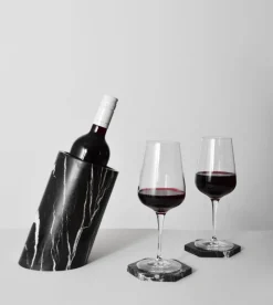 Pamono Black Marble Angled Wine Cooler from Kiwano Concept> Tabletop|Ice Buckets & Wine Coolers