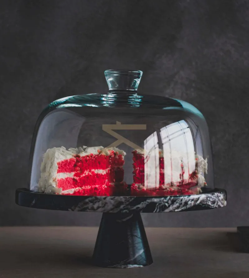 Pamono Black Marble Cake Stand from Kiwano Concept> Tabletop|Dinnerware Accessories