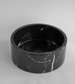 New Pamono Black Marble Cylinder Bowl from Kiwano Concept