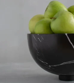 Pamono Black Marble Fruit Bowl from Kiwano Concept><noscript><img width=