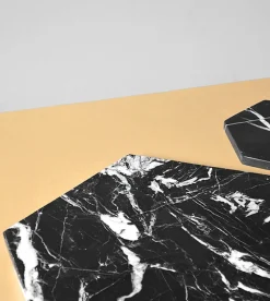 Pamono Black Marble Hexagon Platter from Kiwano Concept><noscript><img width=