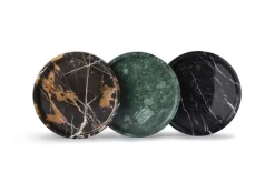 Pamono Black Marquina Marble Round Tray by Royal Bee Design><noscript><img width=