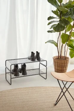Pamono Black Metal Shoe Racks by Cuero Design><noscript><img width=