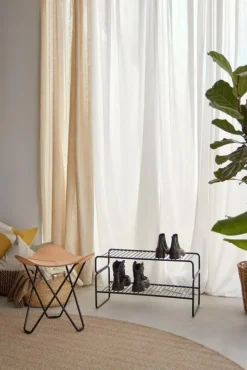 Pamono Black Metal Shoe Racks by Cuero Design><noscript><img width=