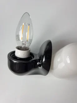 Best Pamono Black Model 6067 Wall Lamp by Wilhelm Wagenfeld for Lindner