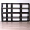Pamono Black Modular Bookcase by Giulio A. Polvara for Kartell, 1970s