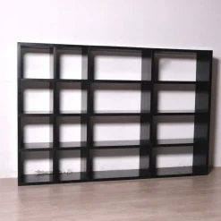 Pamono Black Modular Bookcase by Giulio A. Polvara for Kartell, 1970s