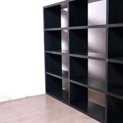 Pamono Black Modular Bookcase by Giulio A. Polvara for Kartell, 1970s
