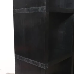 Pamono Black Modular Bookcase by Giulio A. Polvara for Kartell, 1970s