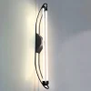 Pamono Black Neon Wall Lamp by Gian N. Gigante for Zerbetto, 1980s> Wall Lights & Sconces