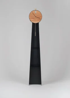 Pamono Black OTTO Pendulum Clock by Leonardo Fortino for Formae> Clocks
