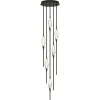 New Pamono Black Polished Brass Il Pezzo 12 Cluster Ceiling Lamp J by Il Pezzo Mancante