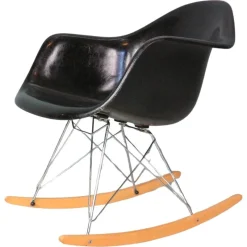 Pamono Black RAR Rocking Chair by Charles & Ray Eames for Herman Miller, 1977> Rocking Chairs