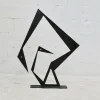 Pamono Black Sculpture, 1970s, Steel> Sculpture