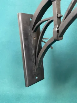 Clearance Pamono Black Secession Wall Lamp, 1890s