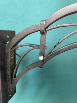 Clearance Pamono Black Secession Wall Lamp, 1890s