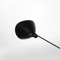Pamono Black Seven Fixed Arms Spider Wall Lamp by Serge Mouille><noscript><img width=