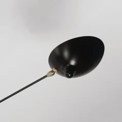 Pamono Black Seven Fixed Arms Spider Wall Lamp by Serge Mouille><noscript><img width=