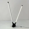 Pamono Black Sistema Flu Floor Lamp by Rodolfo Bonetto for Luci Italia, 1980s> Floor Lamps