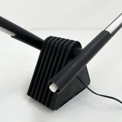 Pamono Black Sistema Flu Floor Lamp by Rodolfo Bonetto for Luci Italia, 1980s><noscript><img width=