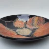 Pamono Black Spring Plate from Amodino Milano> Decorative Plates