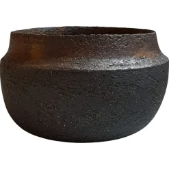 Pamono Black Stoneware Dinos Vase by Elena Vasilantonaki> Tabletop