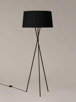 Best Pamono Black Trípode G5 Floor Lamp by Santa & Cole