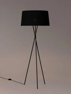Best Pamono Black Trípode G5 Floor Lamp by Santa & Cole