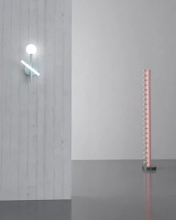 Pamono Black Tube and Globe Wall Light by Atelier Areti><noscript><img width=