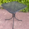 Outlet Pamono Black Wrought Iron Pedestal Table, 1960s