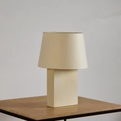 Pamono Bloc Parchment Lamps with Parchment Paper Shades by Atelier Cabanel, Set of 2> Floor Lamps
