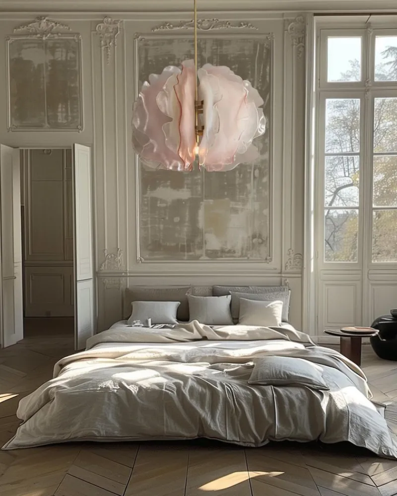 Hot Pamono Bloom Chandelier with Light Pink Glass Petals by Marie Jeunet