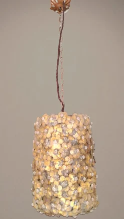 Pamono Blown Glass Millefiori Pendant Lamp from Barovier & Toso, Italy, 1950s> Ceiling Lights