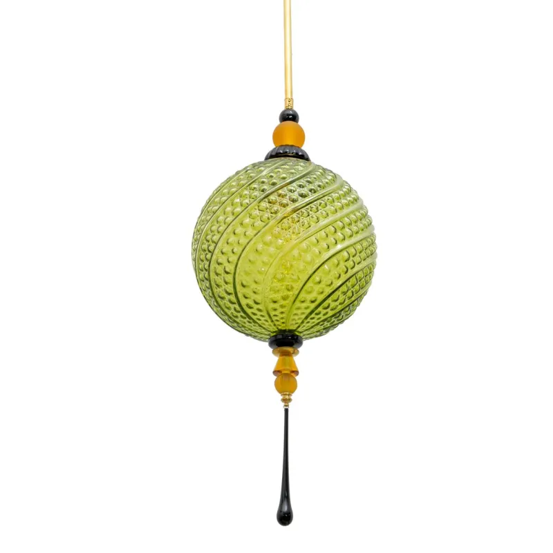 Pamono Blown Murano Glass and Brass Pendant Lamp, 2000> Ceiling Lights