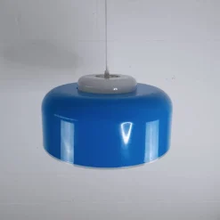 Pamono Blue Acrylic Glass Suspension, 1960s> Ceiling Lights