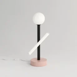 Online Pamono Blue and Black Tube and Globe Desk Light by Atelier Areti