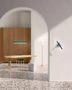 Pamono Blue and Black Tube and Triangle Wall Light by Atelier Areti><noscript><img width=