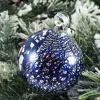 Outlet Pamono Blue and Silver Christmas Ball Blue from Made Murano Glass