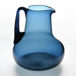 Sale Pamono Blue Blown Glass Jug by Claude Morin, Dieulefit, 1970s
