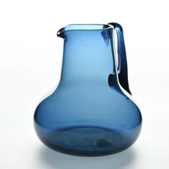 Sale Pamono Blue Blown Glass Jug by Claude Morin, Dieulefit, 1970s