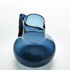 Sale Pamono Blue Blown Glass Jug by Claude Morin, Dieulefit, 1970s
