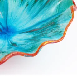 New Pamono Blue Copper Bowl from Ceramiche Lega