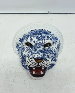 Pamono Blue Delft Leopard Wall Shelf from Ceramiche Boxer><noscript><img width=