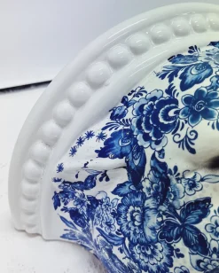 Pamono Blue Delft Leopard Wall Shelf from Ceramiche Boxer><noscript><img width=