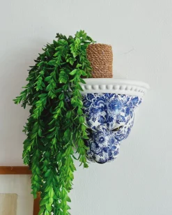 Pamono Blue Delft Leopard Wall Shelf from Ceramiche Boxer><noscript><img width=