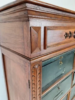 Pamono Blue Filing Cabinet in Oak> Cabinets & Wardrobes