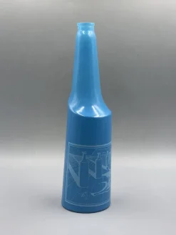 Pamono Blue Glass Bottle No 2 by Salvador Dali for Rosso Antico, Italy, 1970s> Bottles, Carafes & Jugs