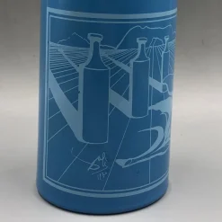 Pamono Blue Glass Bottle No 2 by Salvador Dali for Rosso Antico, Italy, 1970s><noscript><img width=