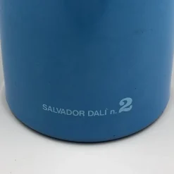 Pamono Blue Glass Bottle No 2 by Salvador Dali for Rosso Antico, Italy, 1970s><noscript><img width=