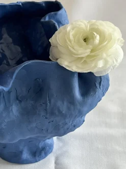 Pamono Blue Line Collection #23 Vase in Porcelain by Anna Demidova